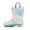 Aurora Gradient, variant on Kids Light up Rain Boots Blue Purple Glitter Little Girls Shoes Size 3