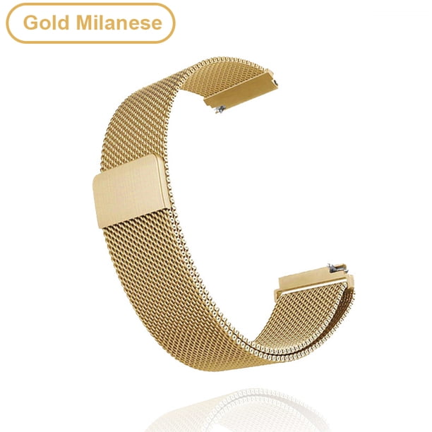 18mm20mm22mmmetallremförGarminVivoactive344sBandWatchVenu22sSQForerunner645ArmbandSilikonöglaNylonhandledMetalGold