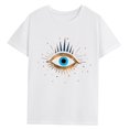 thumbnail image 2 of Camiseta de manga corta para mujer, camiseta ligera con cuello redondo, camiseta moderna con cuello redondo para viaje, regalo para mujer L, 2 of 7