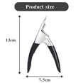 thumbnail image 2 of Acrylic Nail Clipper Nail Trimmer: Professional Nail Clippers, Stainless Nail Cutter, Nail Cutter for Acrylic, False Nail Clipper, Artificial Nail Clipper, Tip Cutter, Nail Tools for Nail Art (Black), 2 of 5