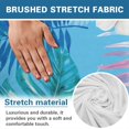 thumbnail image 6 of HUIACONG Blue Tropical Plumeria Palm Leaf Print 4-Piece Recliner Slipcovers, Side Pocket Breathable Stretchy Wrinkle Free Fabric, Machine Washable Easy Setup Furniture Protector, 6 of 7