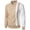 Khaki, variant on Sweatshirt for Mens Outdoor Zipper Fashion Sportswear With Patchwork Design And Long Sleeves Tops