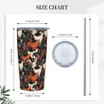 thumbnail image 3 of Chickens Rooster Tumbler,Chickens 20oz Stainless Steel Insulated Travel Tumbler,Travel Coffee Mug with Lid and Straw Water Bottle Drink Tumbler Cups Gifts for Women Men, 3 of 6