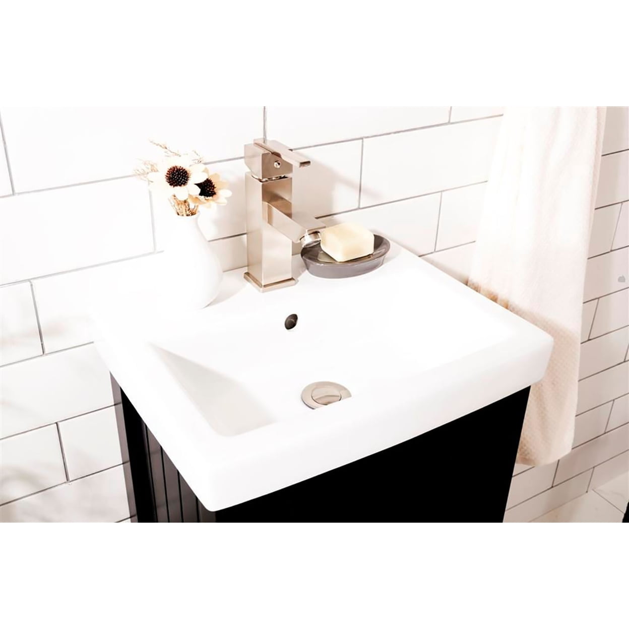 Furniture Indoor Home Decorative Bathroom, Kitchen 18" Espresso Sink Vanity