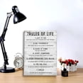 thumbnail image 4 of 7 Rules of Life Wall Art Motivational Inspirational Poster Printed on Canvas Wall Decor for Living Room or Office Size11.5 x 15 Inch Framed Canvas Prints For Bedroom or Home Art Decoration Positive, 4 of 6
