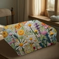 thumbnail image 6 of Davulos Floral Quilt Set Queen Size Reversible Quilt Bedding Set 3 Pieces Lightweight Bedspread Soft Botanical Bed Coverlet with 2 Pillow Shams for All Seasons, 6 of 8