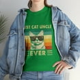 thumbnail image 2 of Best Cat Uncle Ever Vintage Retro Cat Dad Father Day T-Shirt, 2 of 2