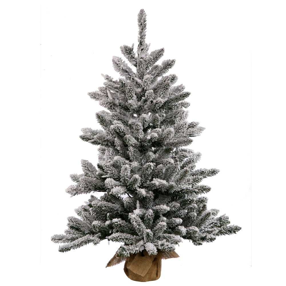 Vickerman 24" Flocked Anoka Pine Artificial Christmas Tree
