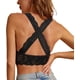 thumbnail image 2 of Brasier de Encaje para Mujer, sin Varillas, Acolchado, Espalda Cruzada, sin Botones, Brasier de Espalda Cruzada Negro XL Negro XL Xishao ropa, 2 of 2