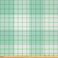 thumbnail image 2 of Ambesonne Buffalo Check Fabric by the Yard Microfiber, Lumberjack Artwork, 3 Yards, Pale Pink and Lavender Blue, 2 of 2