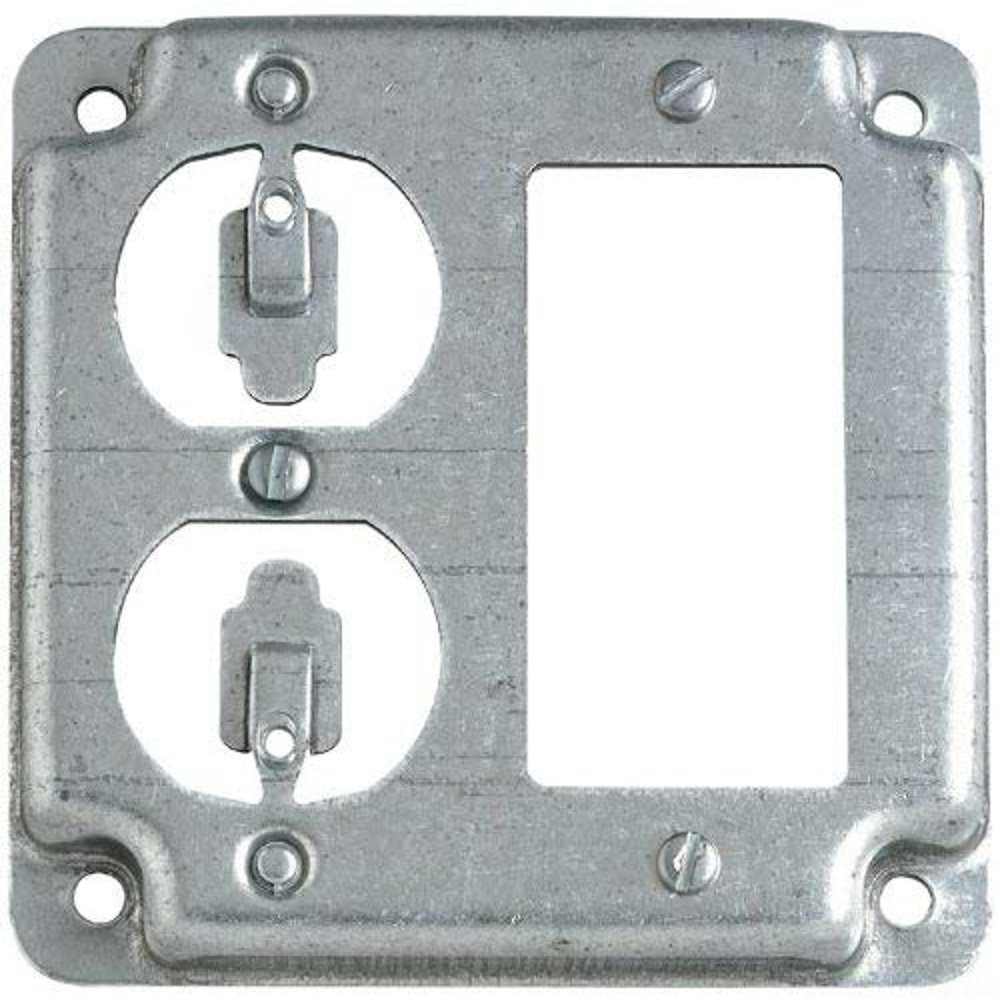 4" Sq Gfi/Outlet Cover