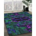 thumbnail image 2 of Ahgly Company Indoor Rectangle Patterned Blue Novelty Area Rugs, 3' x 5', 2 of 6