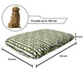 thumbnail image 2 of Cactus Pet Bed, Repetitive Saguaro Cartoon Pattern Striped Pattern, Chew Resistant Pad for Dogs and Cats Cushion with Removable Cover, 24" x 39", Olive Green Apricot, by Ambesonne, 2 of 4