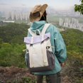 thumbnail image 5 of Hfppkn Lightweight Waterproof Hiking Backpack Purple 45cm Nylon Large Capacity Rucksack for Travel Outdoor, 5 of 7