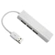 thumbnail image 3 of USB A RJ45 Hub, PVC Copper 480Mbps USB A Ethernet Hub Portátil para Computerador, 3 of 8