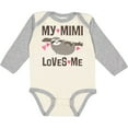 thumbnail image 3 of Inktastic My Mimi Loves Me Sloth Girls Long Sleeve Baby Bodysuit, 3 of 5