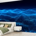 thumbnail image 2 of Peel and Stick Wallpaper Abstract Blue Technology Modern Art Wall Mural Decor Self Adhesive and Removable 69in x 98in, 2 of 8