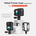 thumbnail image 3 of Metal Frame Case for GoPro Hero 13/12/11/10/9 – Aluminum Alloy Protective Cage with Dual Cold Shoes, Vertical/Horizontal Mount, Scratch-Proof Interior & Lens Protective Cover, 3 of 19
