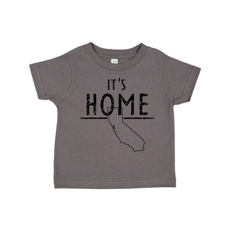 

Inktastic It s Home-State of California Outline DIstressed Text Gift Toddler Boy or Toddler Girl T-Shirt