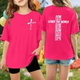 thumbnail image 2 of MEZZALL T-Shirts Graphic Print Girls Short Sleeve Tee Casual Comfortable Daily Wear Tee For Teenage Youth Versatile O-Neck Tops, 2 of 4