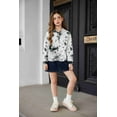 thumbnail image 4 of Arshiner Hoodies for Teen Girls Twist Front Tie Dye Hooded Sweatshirt Casual Long Sleeve Tops, 4 of 5