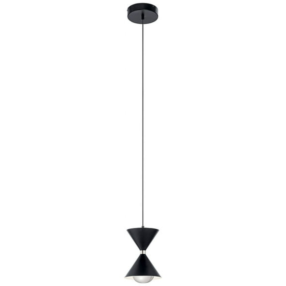 Elan Kordan 6 1/2" Wide Matte Black LED Mini Pendant