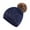 Navy, variant on Tittly Winter Hats Beanie Winter Hats Outdoor Solid Color Knitted Cotton Hat Running Sports Warm Knitted Hat Skull Caps Hats for Women Beige One Size