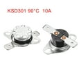 thumbnail image 5 of Uxcell Temperature Control Switch Thermostat 90°C 10A N.C 6.3mm Pin 2 Pack, 5 of 5