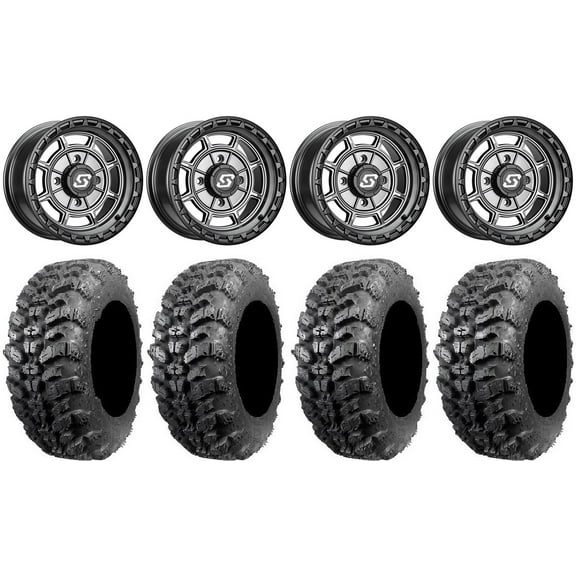 Sedona Rift 14" Wheels Grey 27" Sniper 920 Tires Polaris RZR XP 1000 / PRO XP / Ranger XP 900/1000