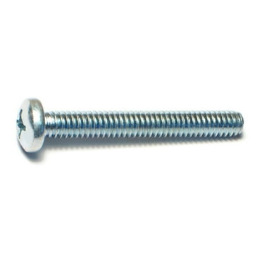 1/4"-20 x 2" Zinc Phillips Pan Head Machine Screws (18 pcs.)