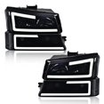 thumbnail image 1 of Conjunto de faros PIT66 LED DRL para Chevy Silverado 03-06, 1 of 9