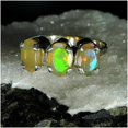 thumbnail image 6 of 925 Sterling Silver Natural Ethiopian Opal Fine Silver Prong Set Ring, 6 of 6