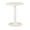 Off White, variant on Round Natural Wood Turned Spindle Pedestal Side Accent Table