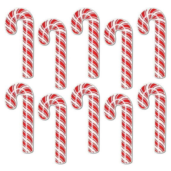 120 Pack Beistle Christmas Mini Candy Cane Cutouts