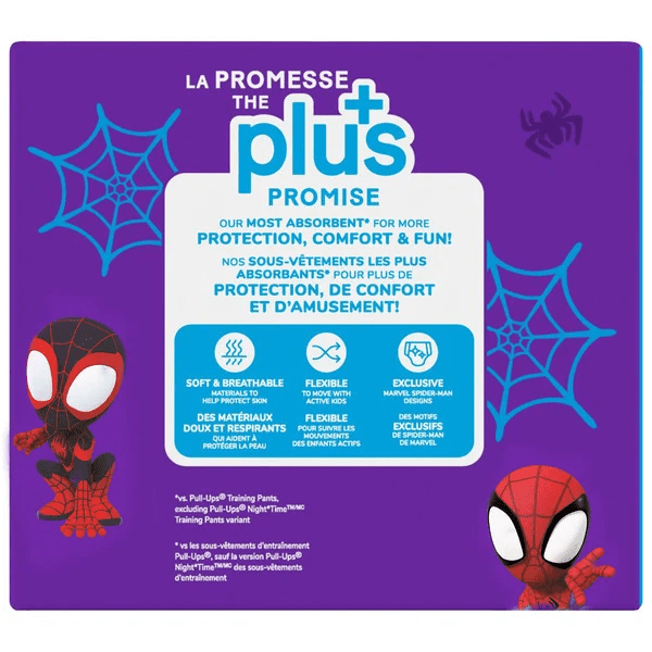 Huggies Pull-Ups Boys' Potty Training Pants, Exclusive Spiderman Designs, 3T-4T, 116 Count