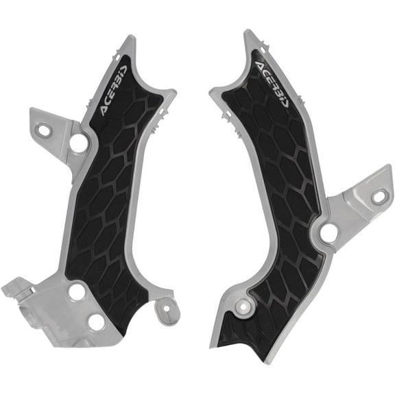 Acerbis 2983671015 X-Grip Frame Guard - Silver/Black
