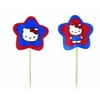 Hello Kitty Birthday Party Cake Cupcake Picks! 2 packages of 24 = 48!