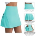 thumbnail image 6 of Tennis Skirt Shorts, Women's High Waisted Pleated Sports Tennis Skirt Shorts with Pockets, Athletic Golf Skirt with Shorts Pockets Lightweight Running Workout Skirt, 6 of 6