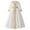 r-638White231, variant on MEZZALL Dresses Elegant Embroidered Belted Robe Dress Girls Traditional Abaya Gown With Lace Trim Party Wear Cozy Short Sleeve Crew Neck Solid Color Child Sundress
