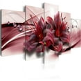 thumbnail image 5 of Safeglitz Abstract Orchid Canvas Wall Art–Modern Flower-Themed Painting, Enlivens Home Spaces with Vibrant, Life-Inspired Design,Chinese Style Oil Painting Sofa Background Wall Hanging Painting B, 5 of 6