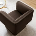 thumbnail image 4 of Tate Performance Velvet Accent Chair in Chocolate Brown, 4 of 9