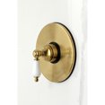 thumbnail image 3 of Kingston Brass KB6337PL Demure Single-Handle Pressure Balanced Tub and Shower Faucet, Brushed Brass, 3 of 7