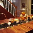 thumbnail image 4 of Table Runner Dresser Scarves 60 Inch Long,Fall Watercolor Maple Leaves Linen Dining Table Runners Thanksgiving Plant on Dark Wood Tabletop Scarf for Wedding Holiday Party Kitchen, 4 of 8