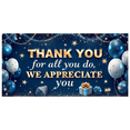 thumbnail image 3 of Decorative Design Thank You Banner Colorful Balloons Appreciation Decor Stars and Gifts for Gratitude Celebration Office Party Indoor Decoration, 3 of 7