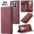 thumbnail image 4 of Funda FOXDOCK cartera de cuero retro para FOXDOCK Redmi Note 15 Pro 5G – Resistente a golpes, ranuras para tarjetas – Roja, 4 of 5