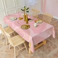 thumbnail image 3 of Pink Gold Marble Pattern Rectangle Tablecloth 60"x102",Waterproof Polyester Rectangle Table Cloth, Wipeable Spillproof Polyester Tablecloth for Dining, Camping, Indoor and Outdoor, 3 of 6