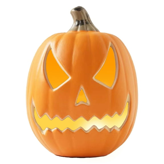 Halloween Big Pumpkin Light Up Pumpkin,Halloween Table Decor Halloween Decorations Luminous Hollow Pumpkin Ornaments JackoLantern Halloween Pumpkins