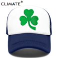 thumbnail image 1 of CLIMATE Shamrocks Trucker Cap St.Patrick's Day Green Cap Hat Ireland Irish Lucky Shamrocks Cap St.Patrick Mesh Cap Hat for IrishAdult 55to58cm Head Gao Jinjia LED, 1 of 2