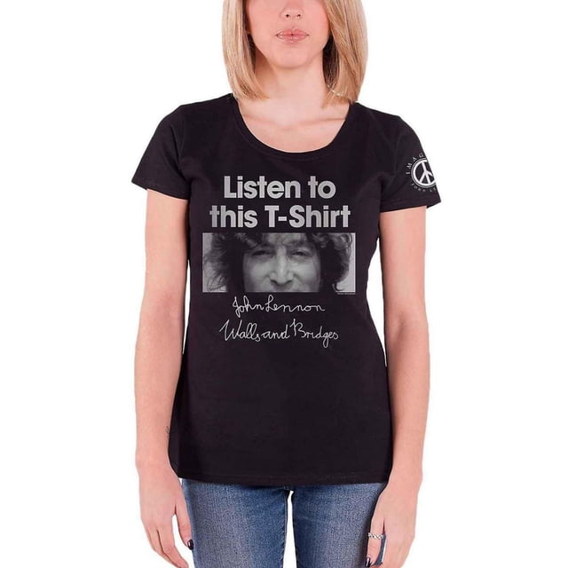 John Lennon Womens Listen Lady T-Shirt