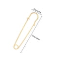 thumbnail image 2 of RENACLIPY 10Pcs Golden Stainless Steel Safety Pin for Sewing Fabric with Sharp Tip and Smooth Surface, 2 of 8